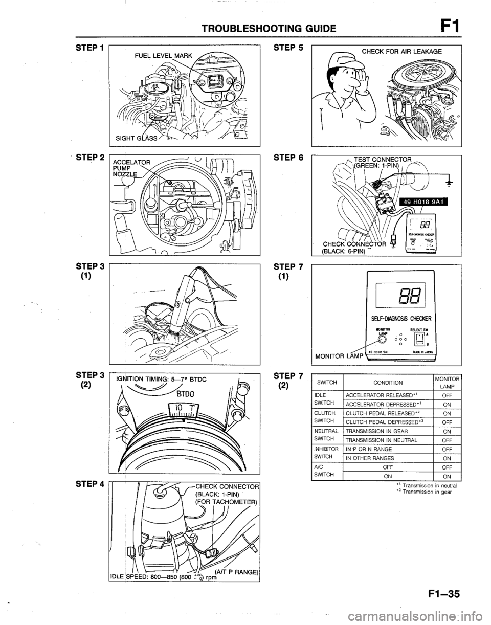 MAZDA B2200 1992  Workshop Manual 