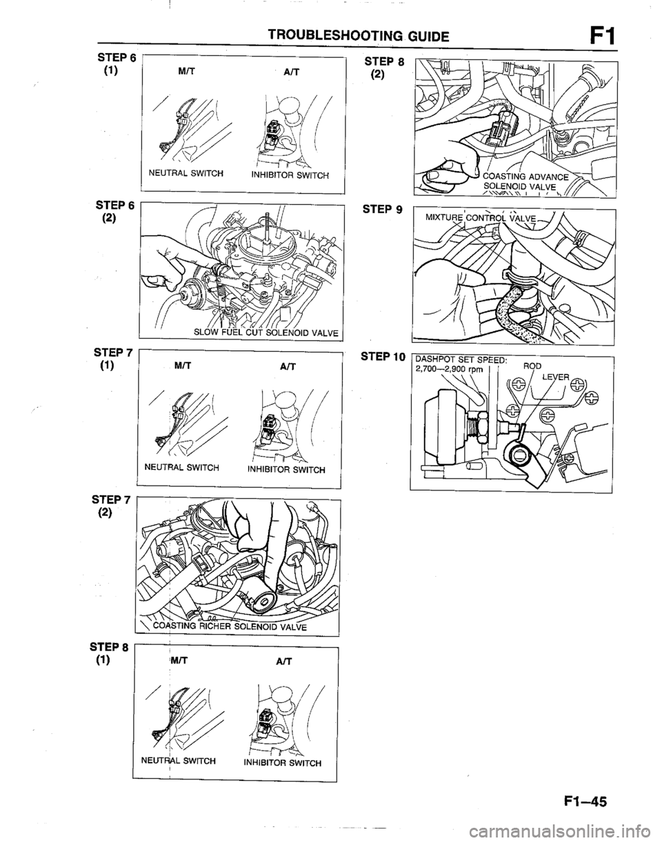MAZDA B2200 1992  Workshop Manual 