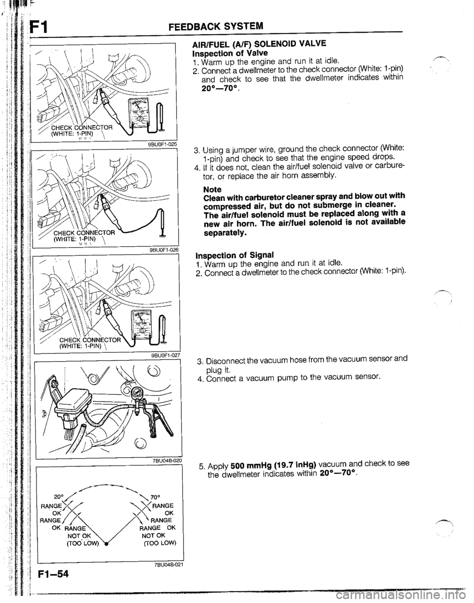 MAZDA B2200 1992  Workshop Manual 