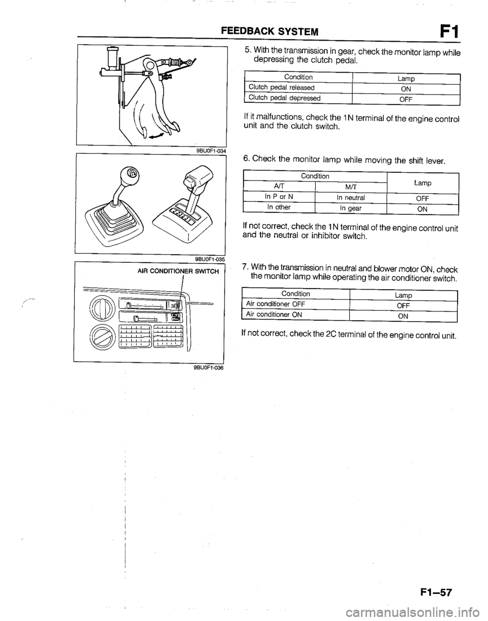 MAZDA B2200 1992  Workshop Manual 