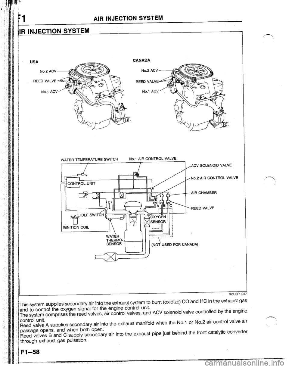 MAZDA B2200 1992  Workshop Manual 