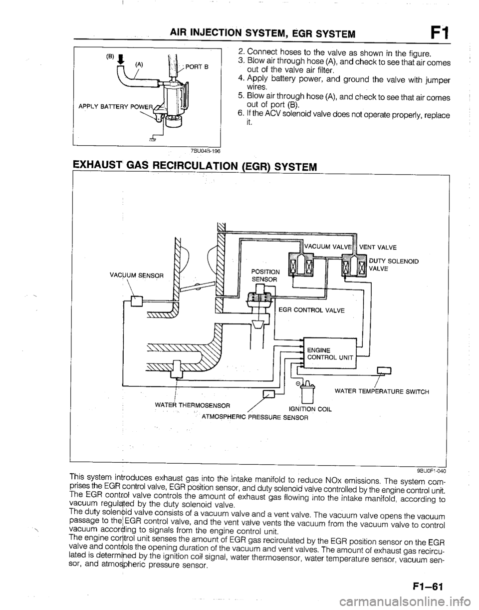 MAZDA B2200 1992  Workshop Manual 