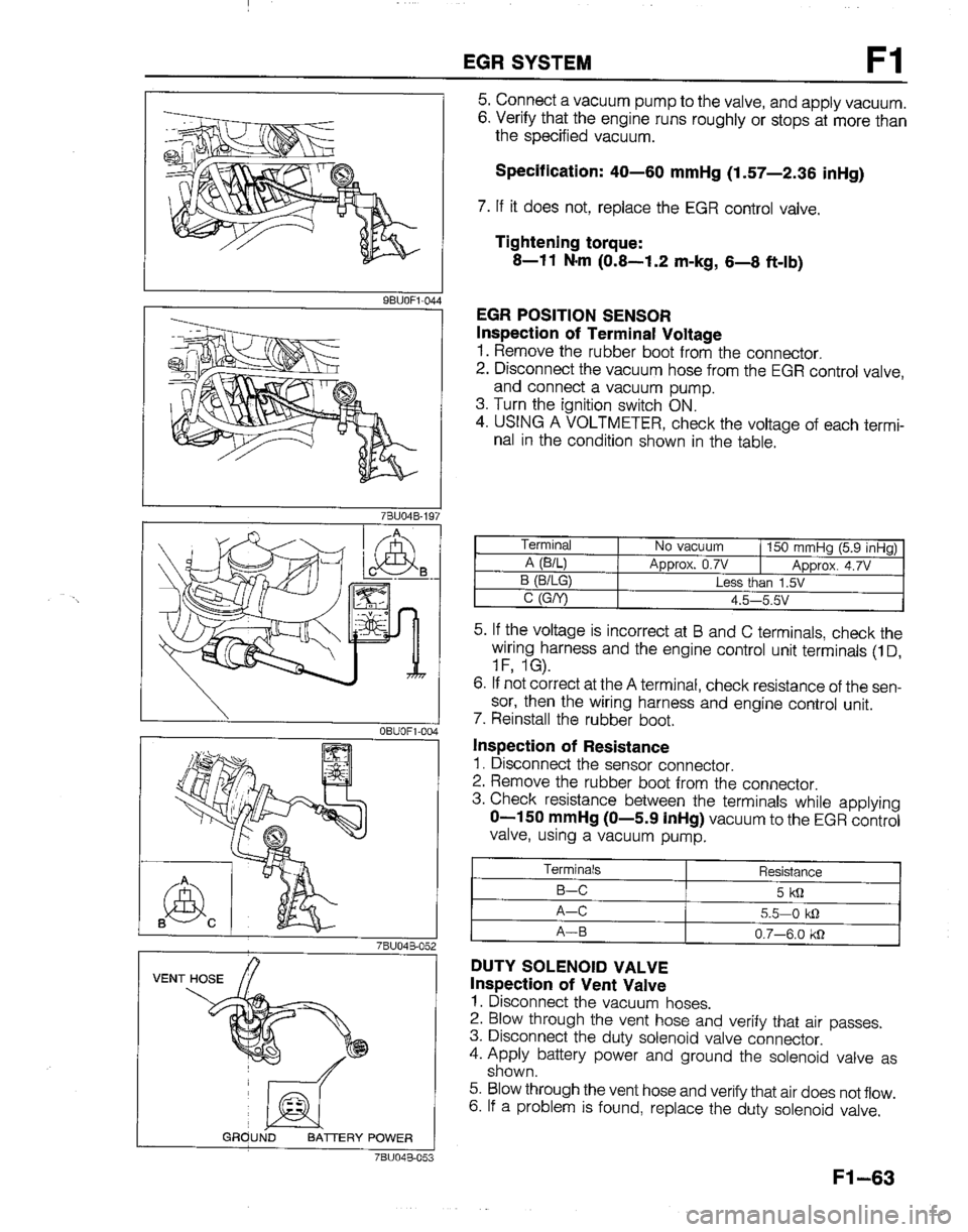 MAZDA B2200 1992  Workshop Manual 