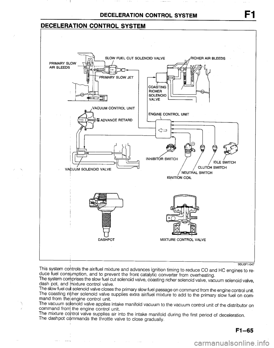 MAZDA B2200 1992  Workshop Manual 