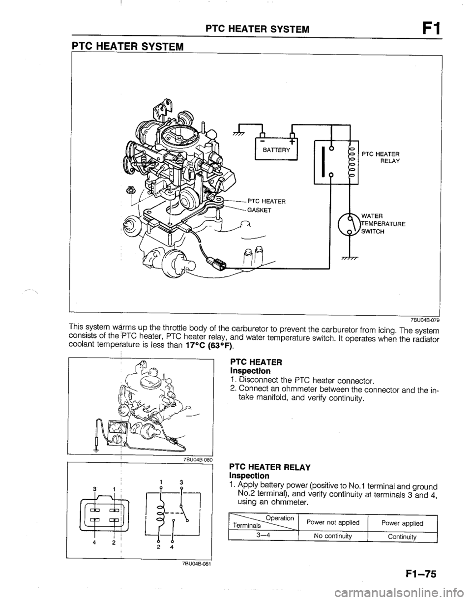 MAZDA B2200 1992  Workshop Manual 