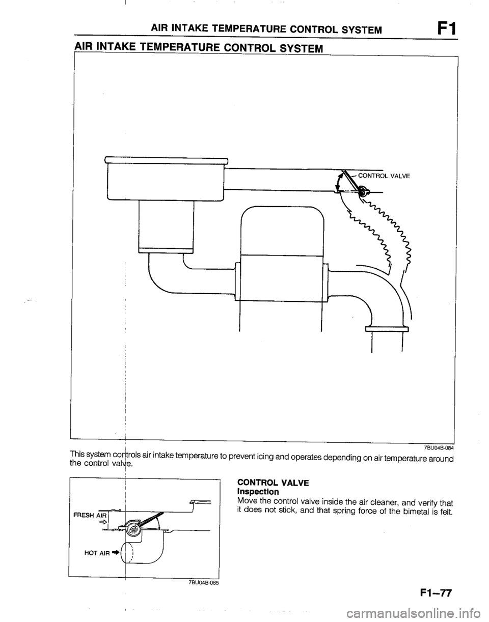 MAZDA B2200 1992  Workshop Manual 