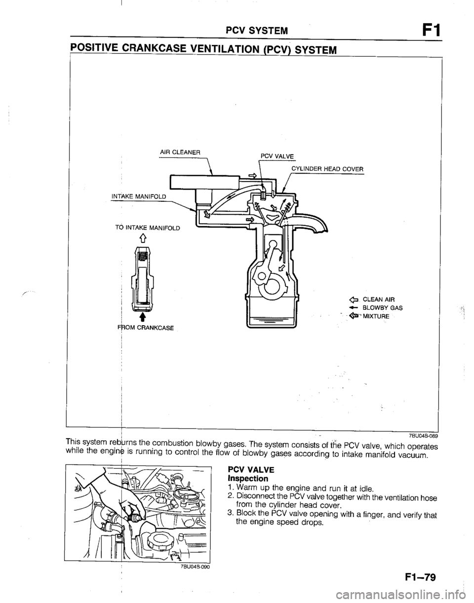 MAZDA B2200 1992  Workshop Manual 