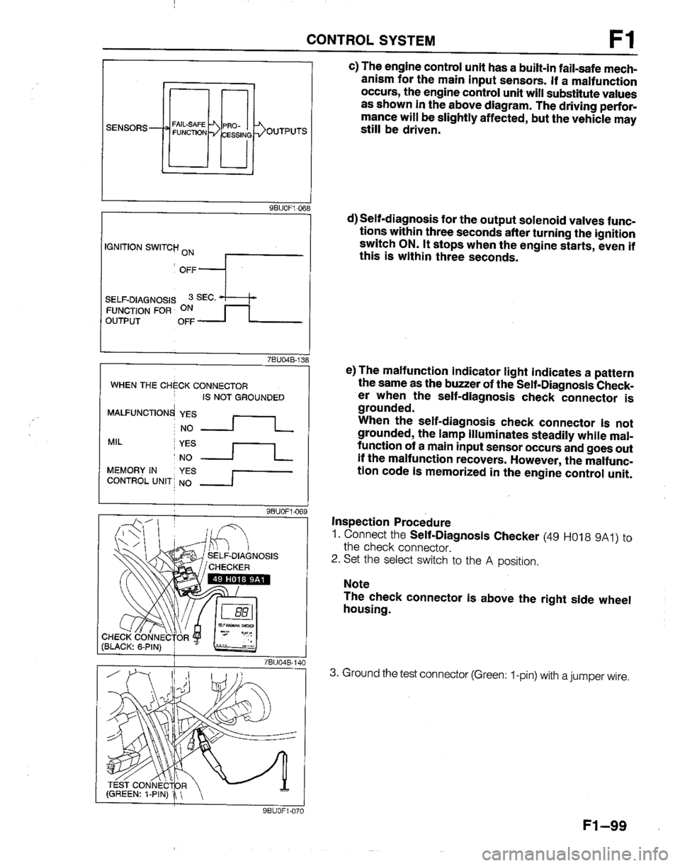 MAZDA B2200 1992  Workshop Manual 