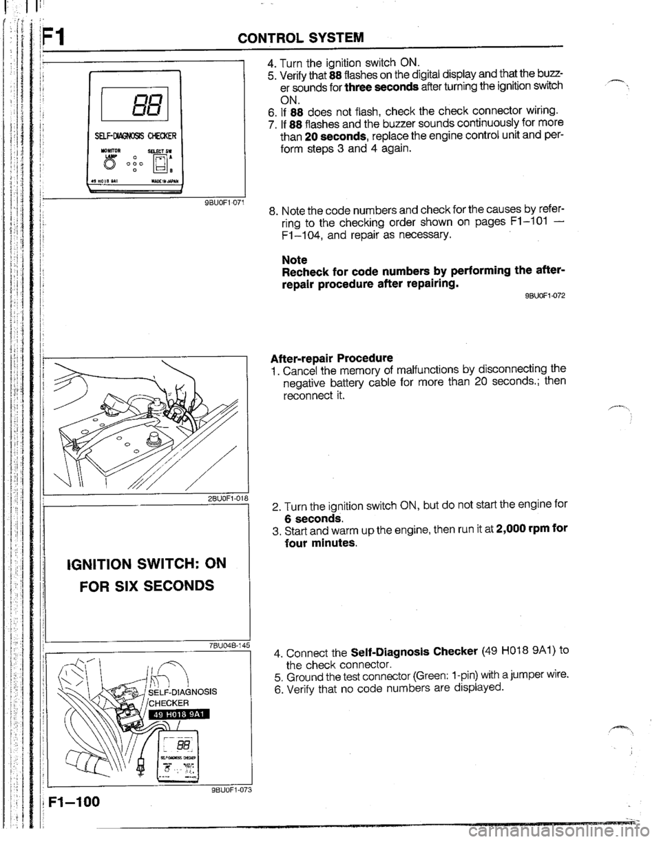 MAZDA B2200 1992  Workshop Manual 