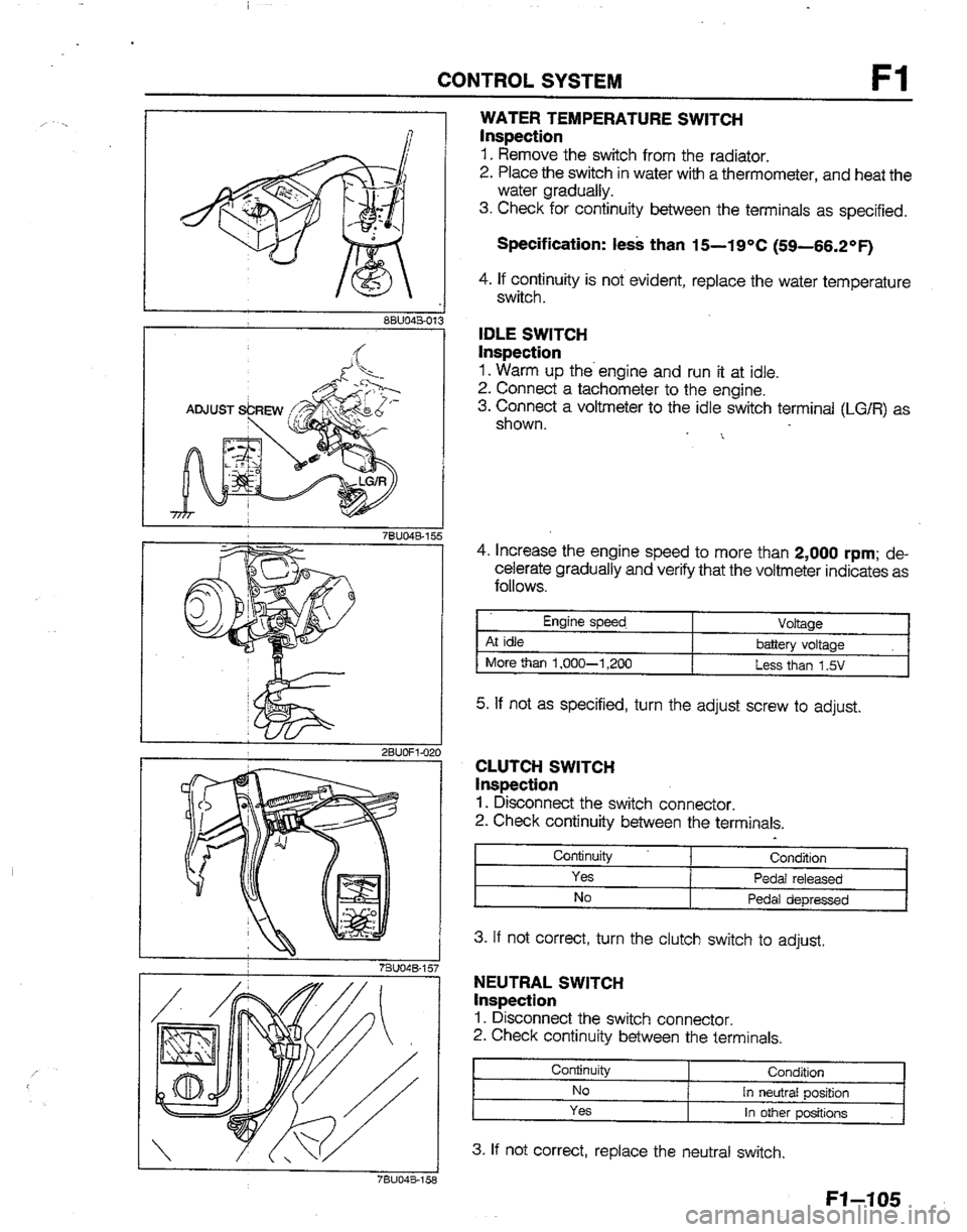 MAZDA B2200 1992  Workshop Manual 