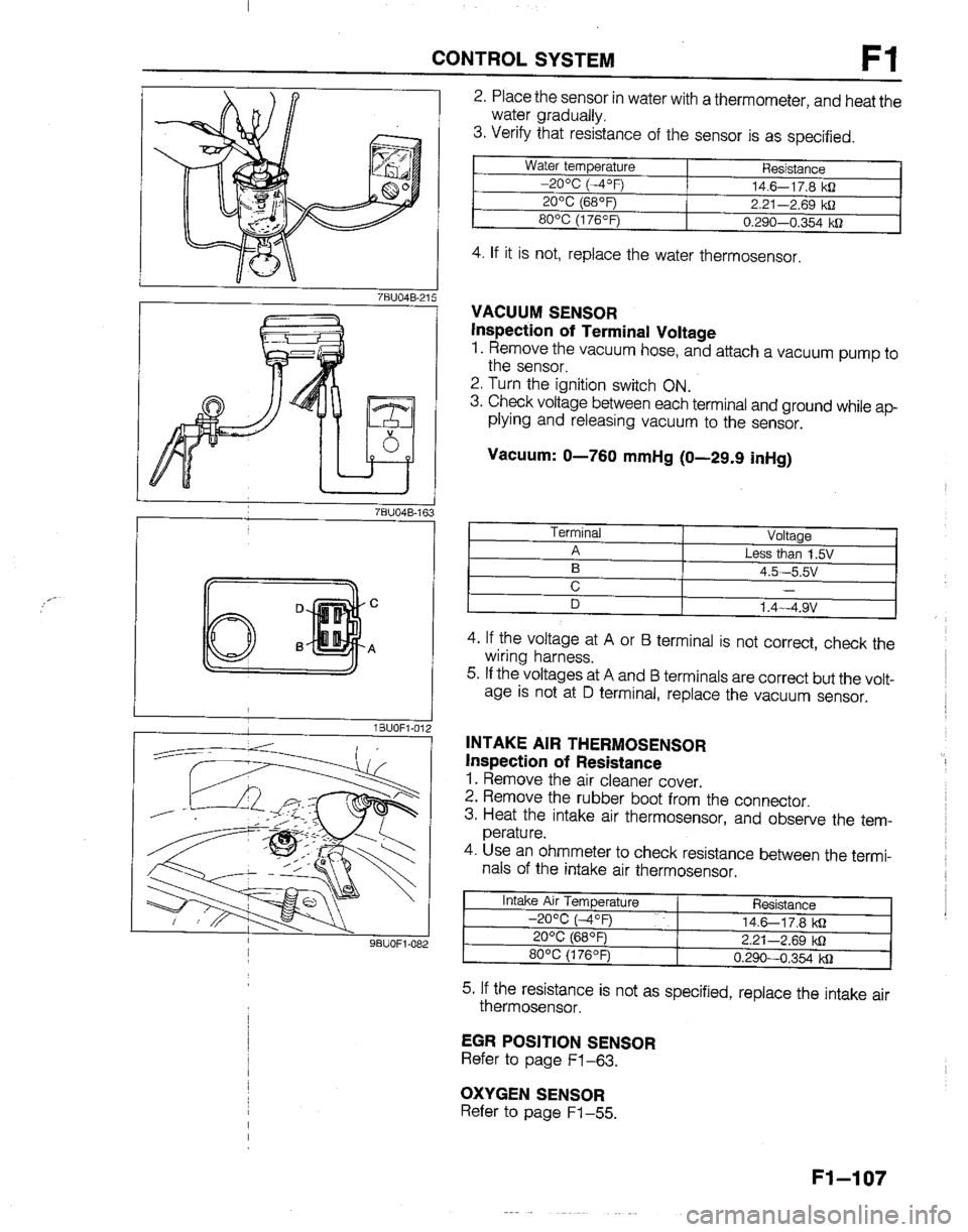 MAZDA B2200 1992  Workshop Manual 