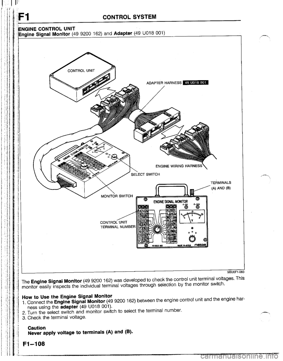 MAZDA B2200 1992  Workshop Manual 