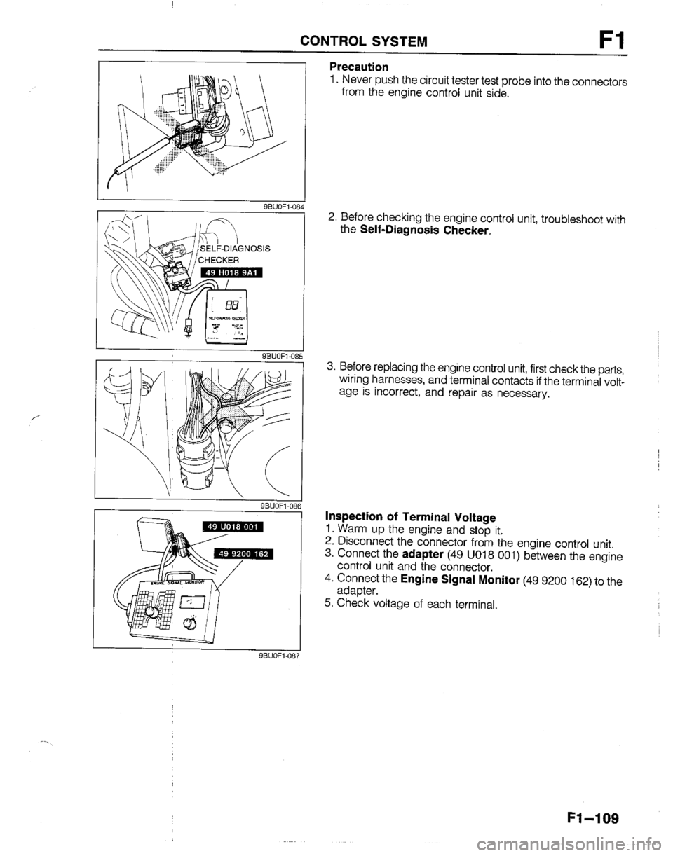 MAZDA B2200 1992  Workshop Manual 