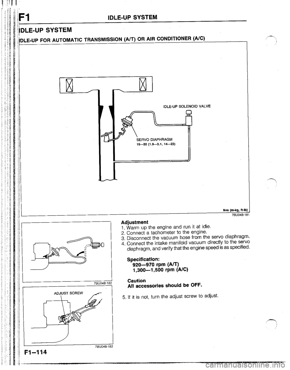 MAZDA B2200 1992  Workshop Manual 
