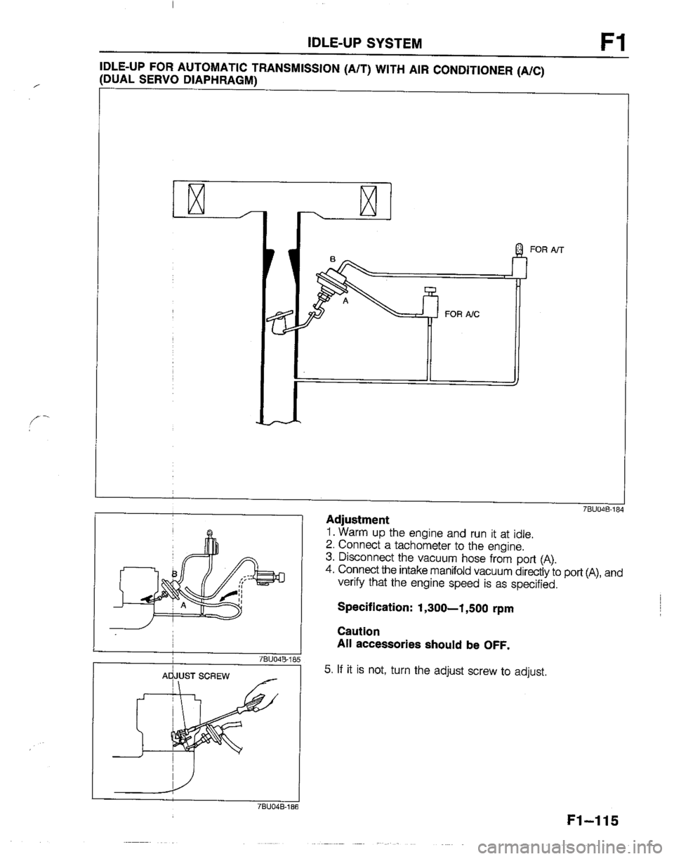MAZDA B2200 1992  Workshop Manual 