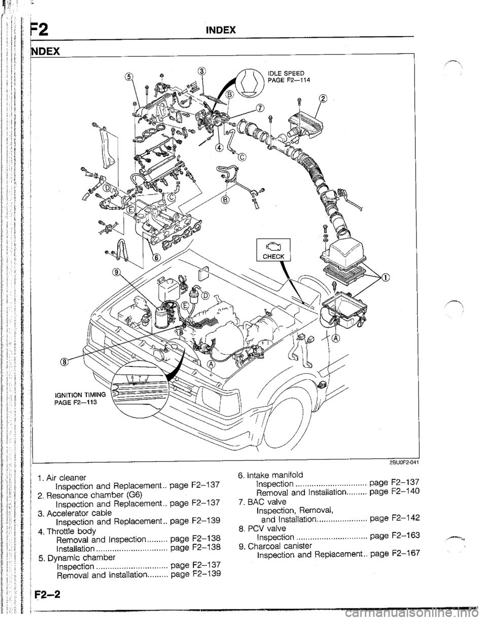 MAZDA B2200 1992  Workshop Manual 