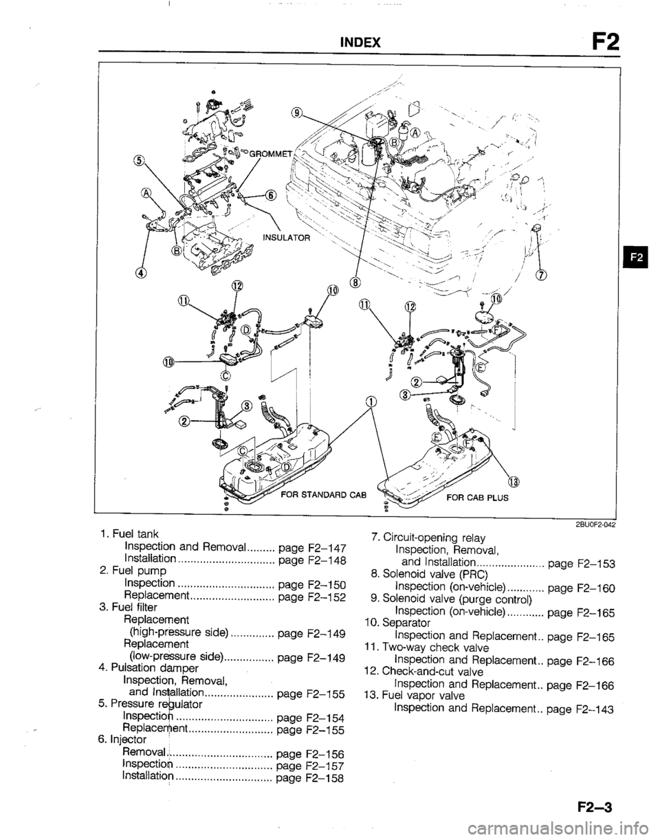 MAZDA B2200 1992  Workshop Manual 