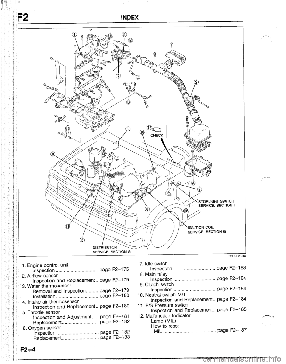MAZDA B2200 1992  Workshop Manual 