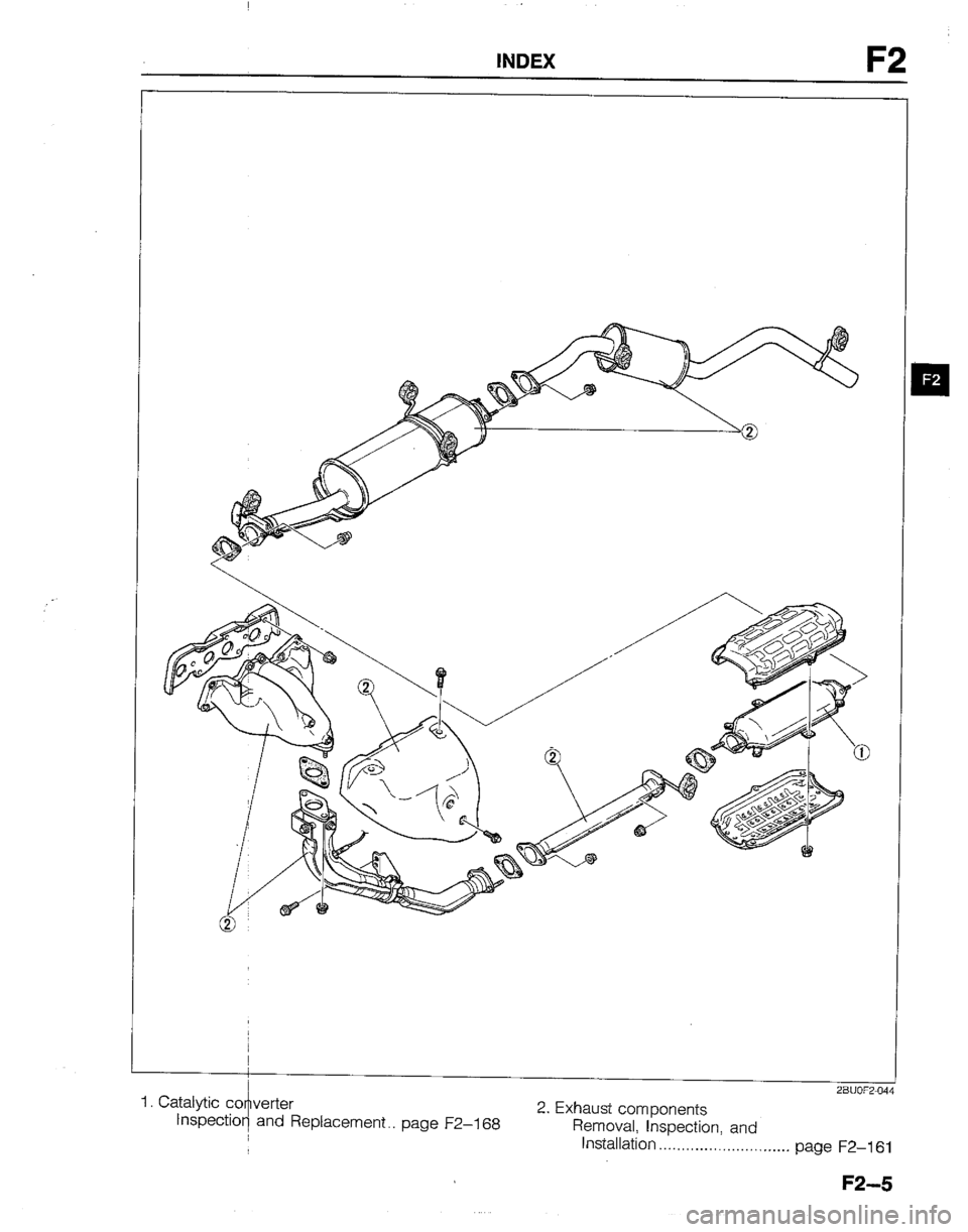 MAZDA B2200 1992  Workshop Manual 