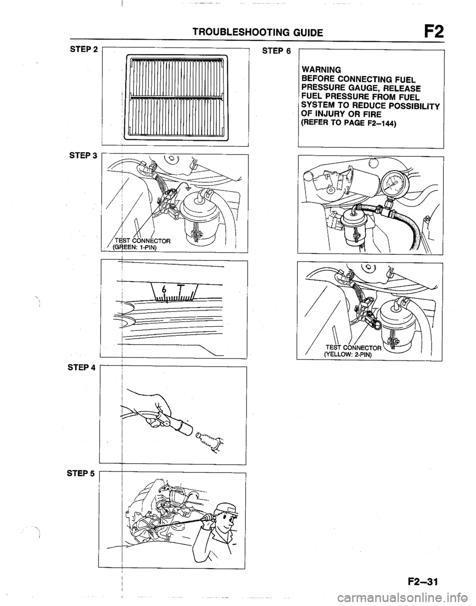 MAZDA B2200 1992  Workshop Manual 