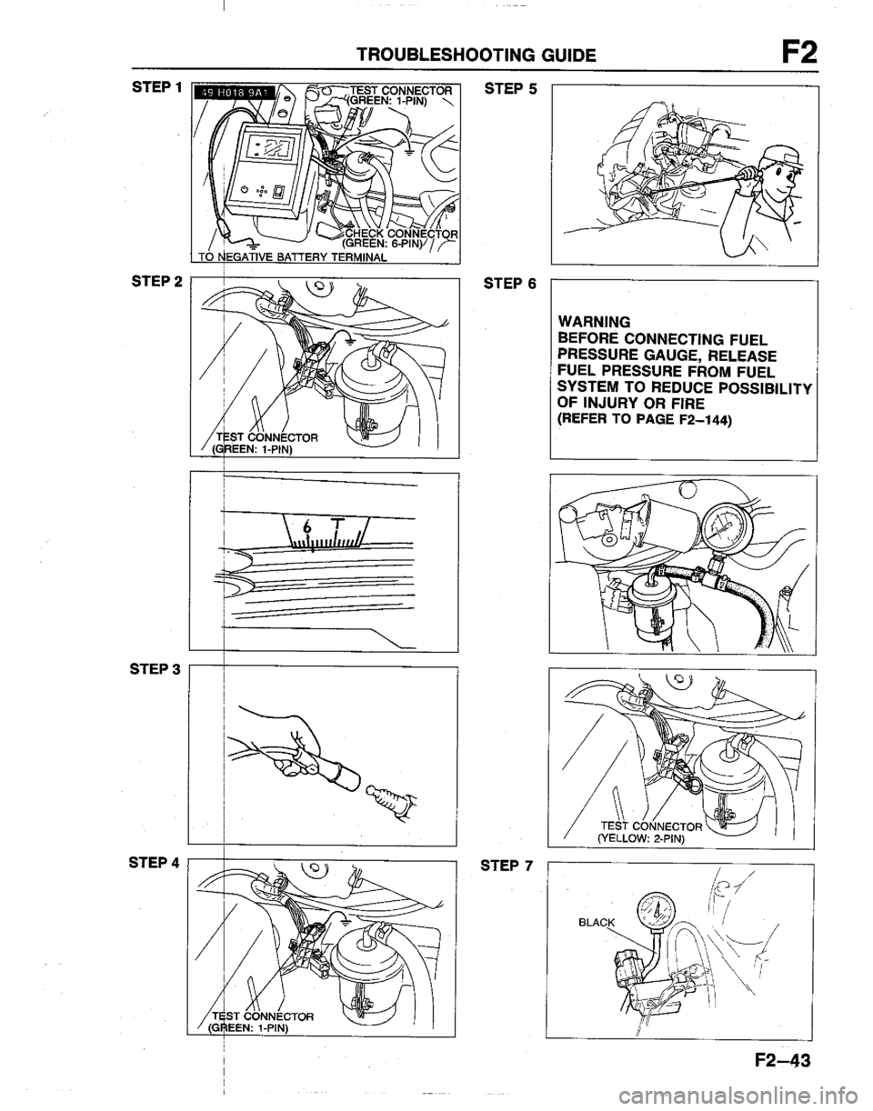 MAZDA B2200 1992  Workshop Manual 