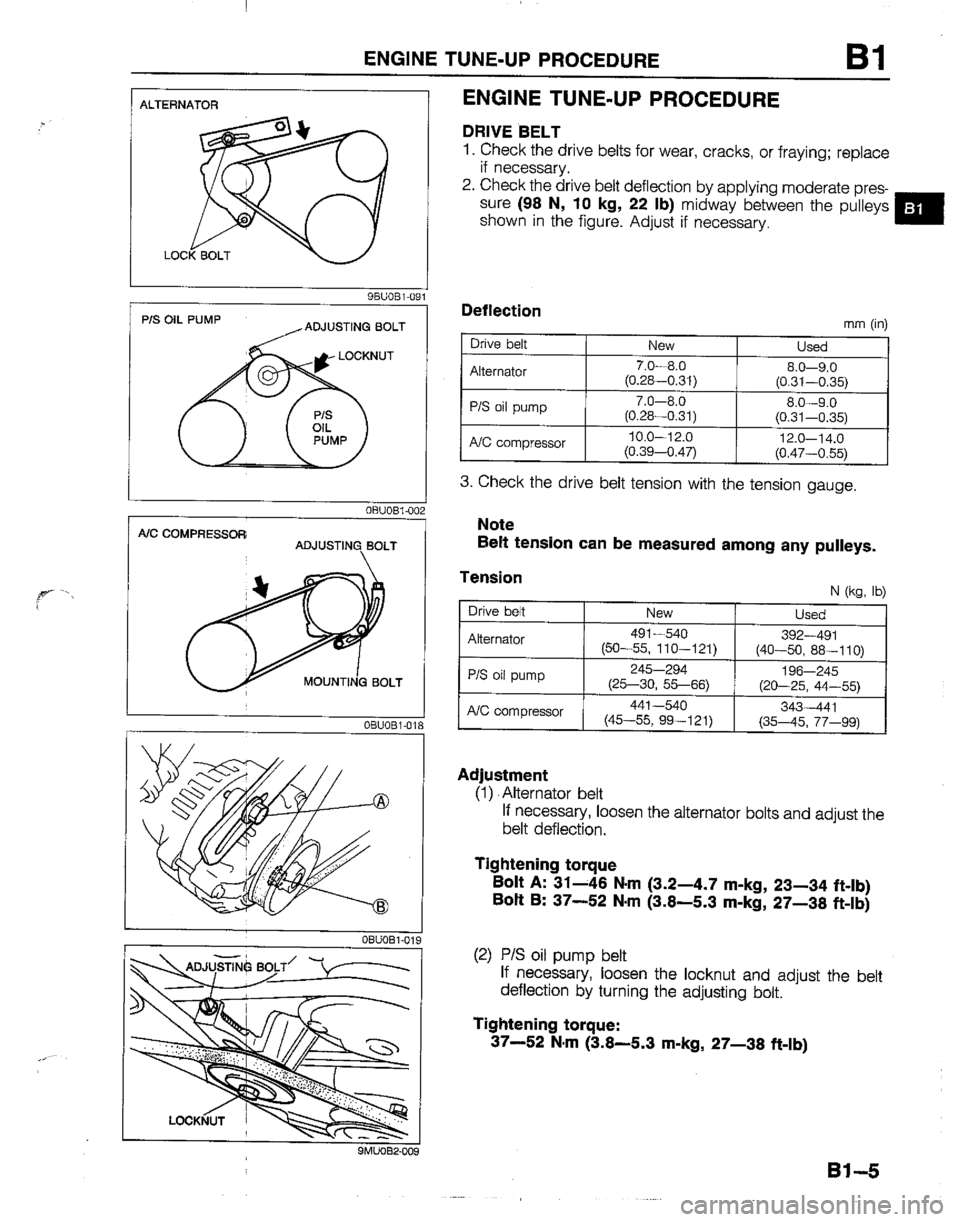 MAZDA B2200 1992  Workshop Manual 