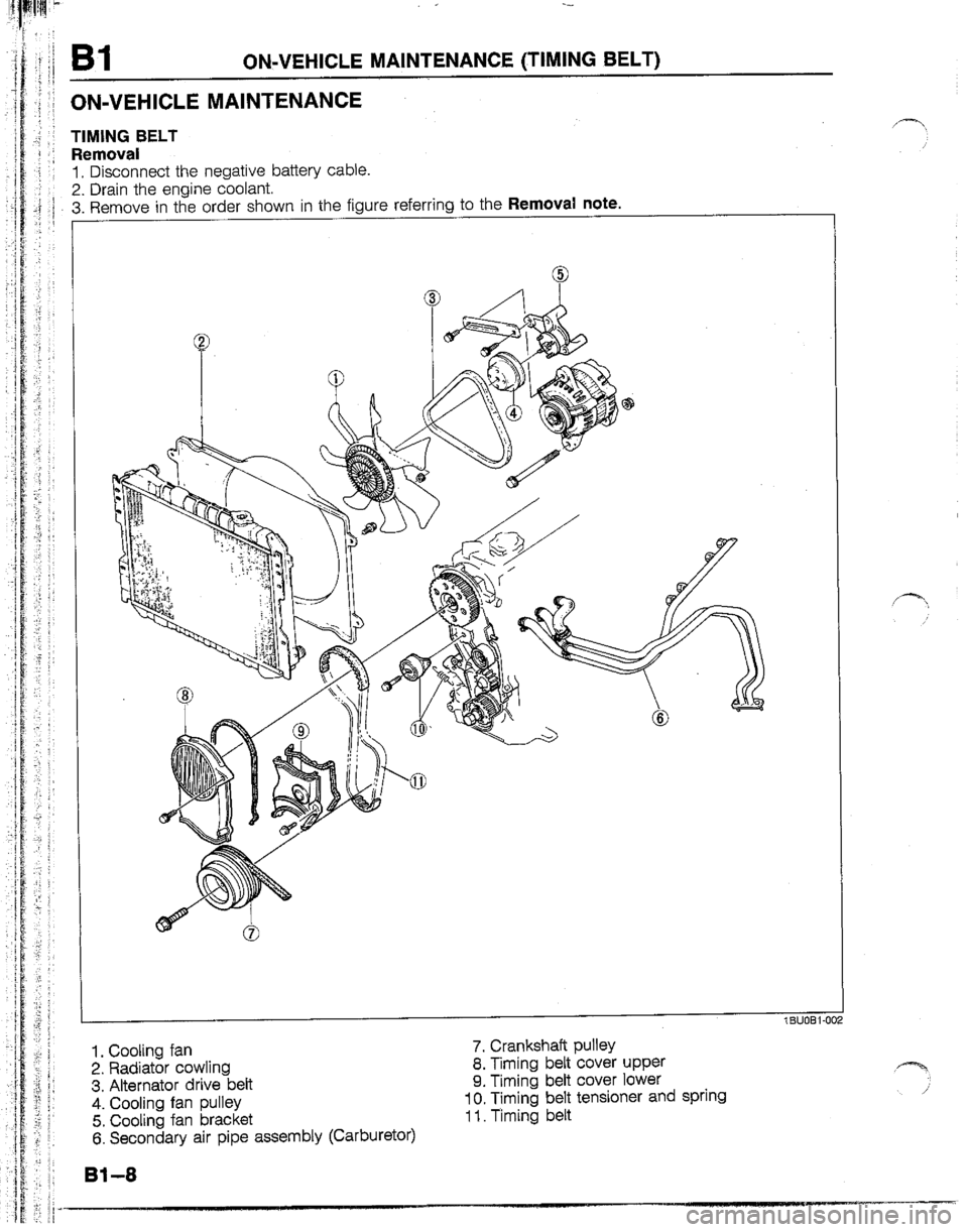 MAZDA B2200 1992  Workshop Manual 