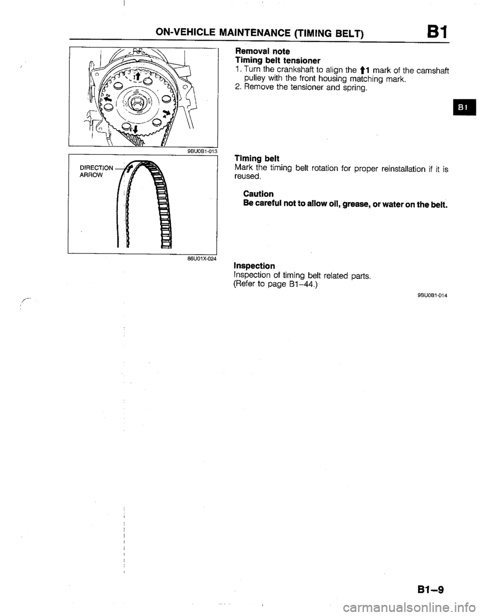 MAZDA B2200 1992  Workshop Manual 