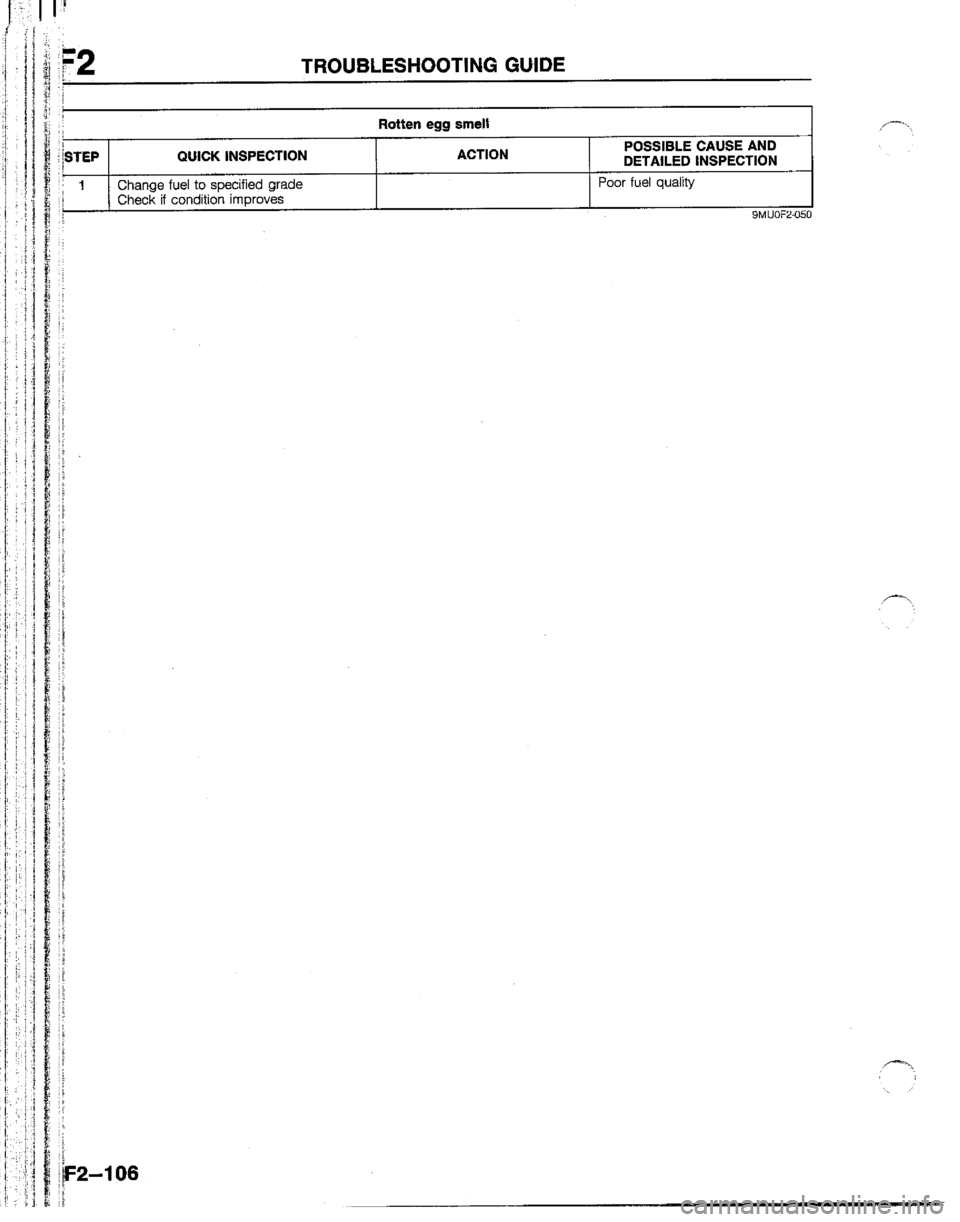 MAZDA B2200 1992  Workshop Manual 