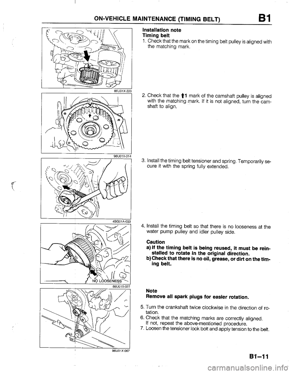 MAZDA B2200 1992  Workshop Manual 