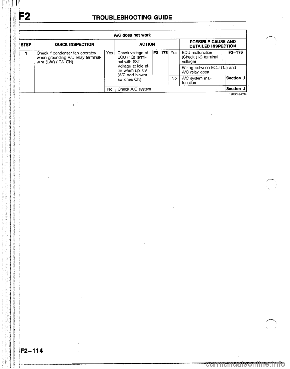 MAZDA B2200 1992  Workshop Manual 