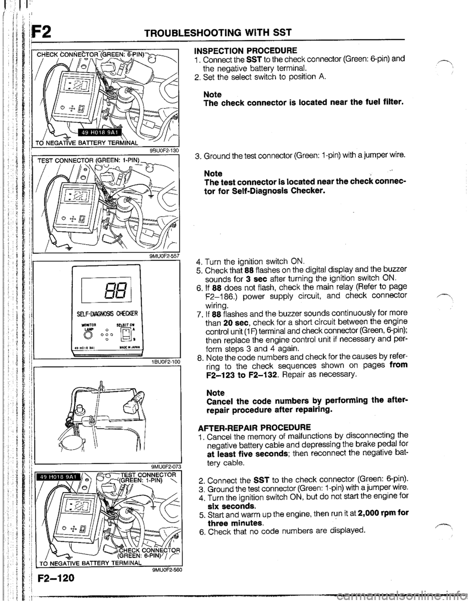 MAZDA B2200 1992  Workshop Manual 