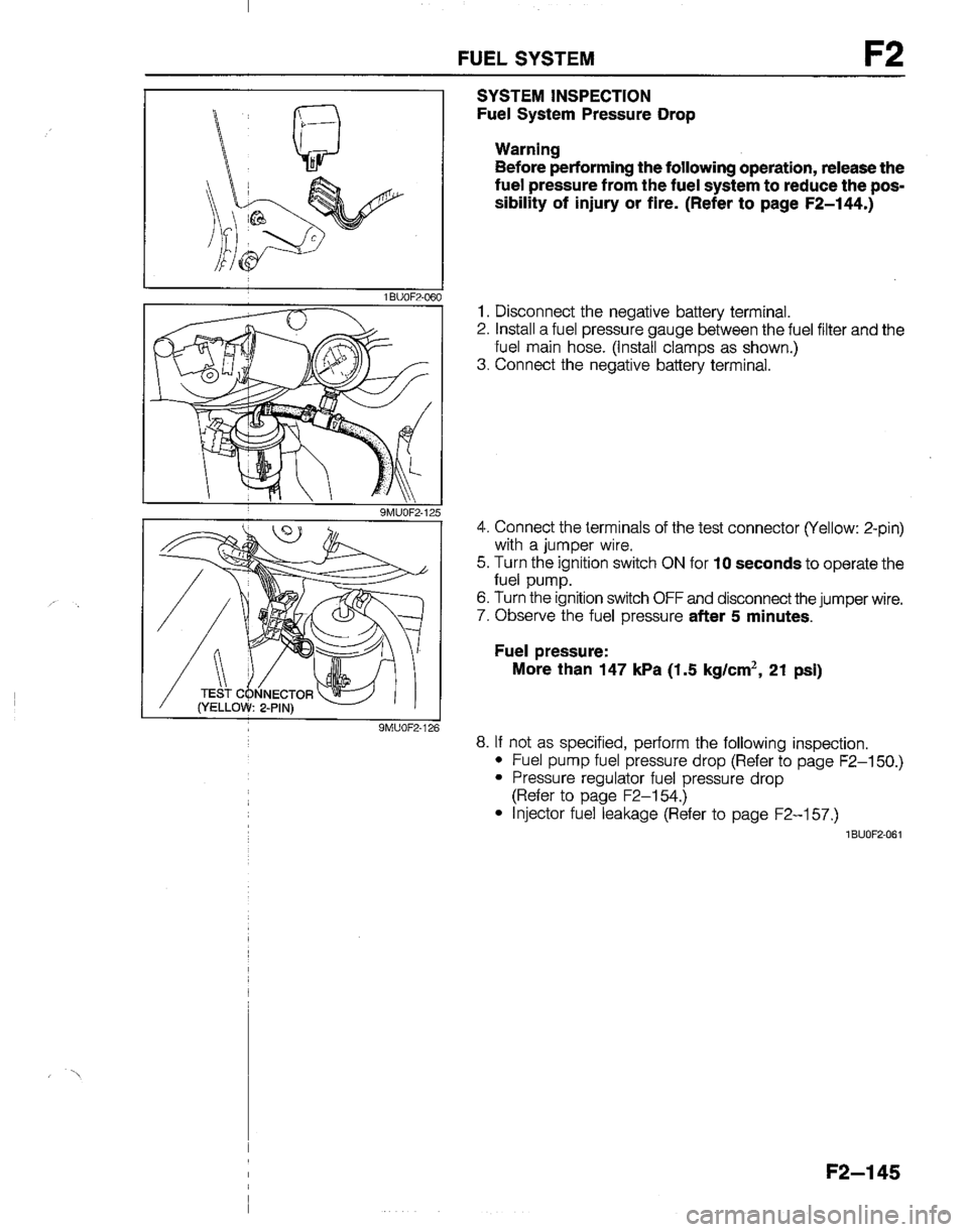MAZDA B2200 1992  Workshop Manual 