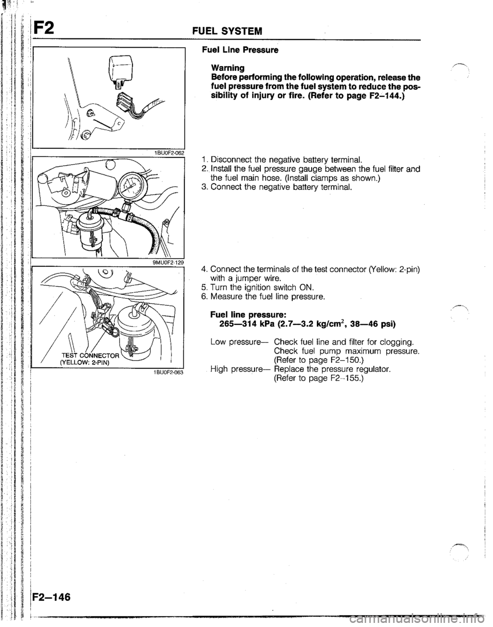 MAZDA B2200 1992  Workshop Manual 