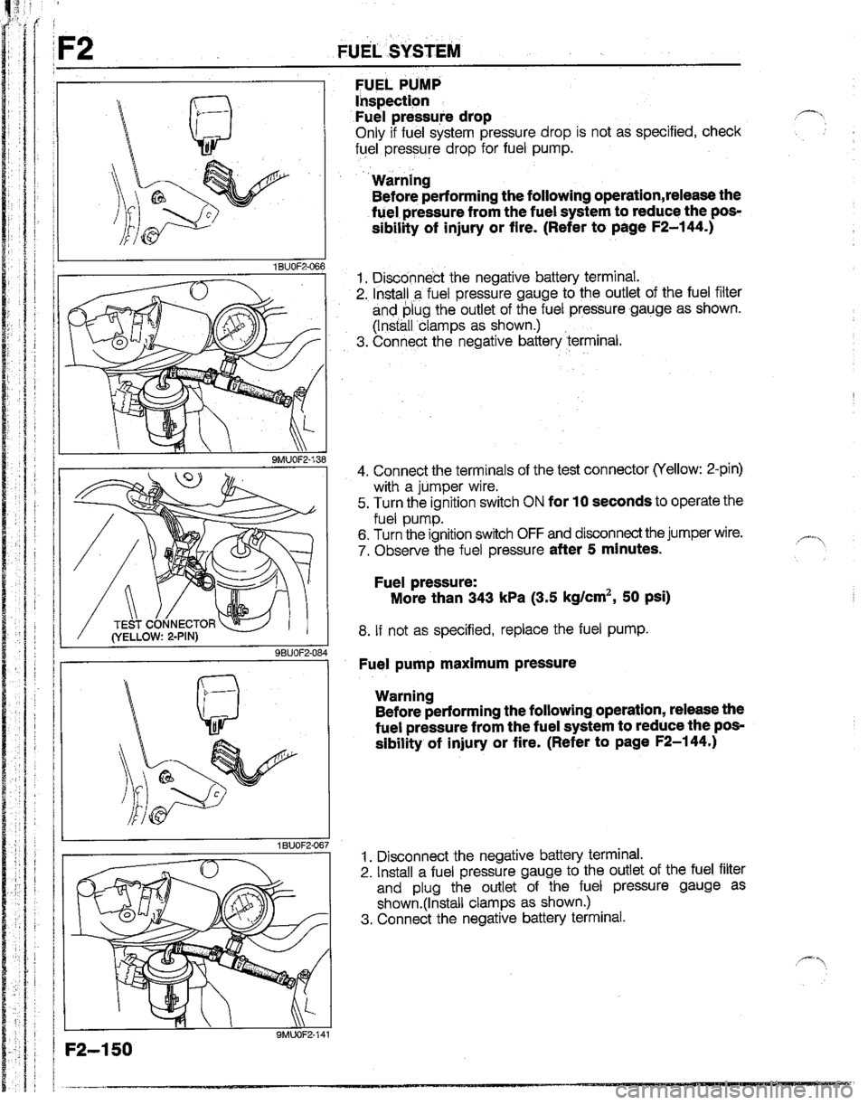 MAZDA B2200 1992  Workshop Manual 