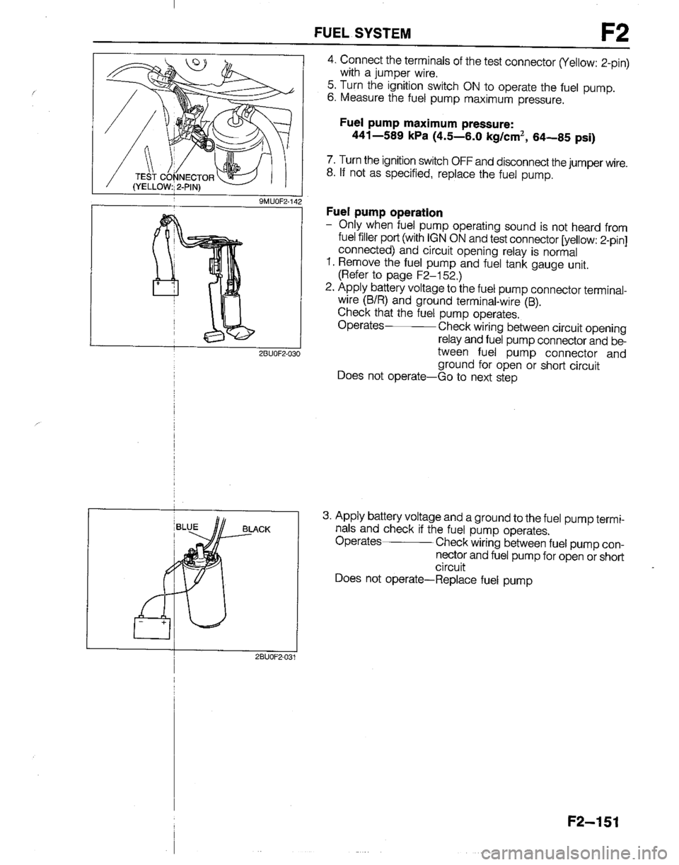 MAZDA B2200 1992  Workshop Manual 