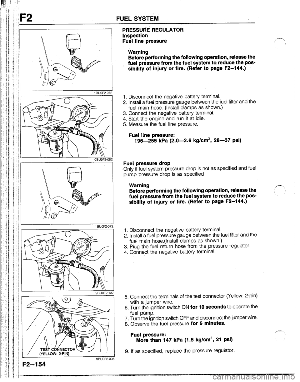 MAZDA B2200 1992  Workshop Manual 