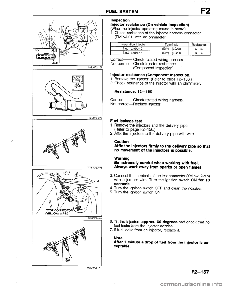 MAZDA B2200 1992  Workshop Manual 
