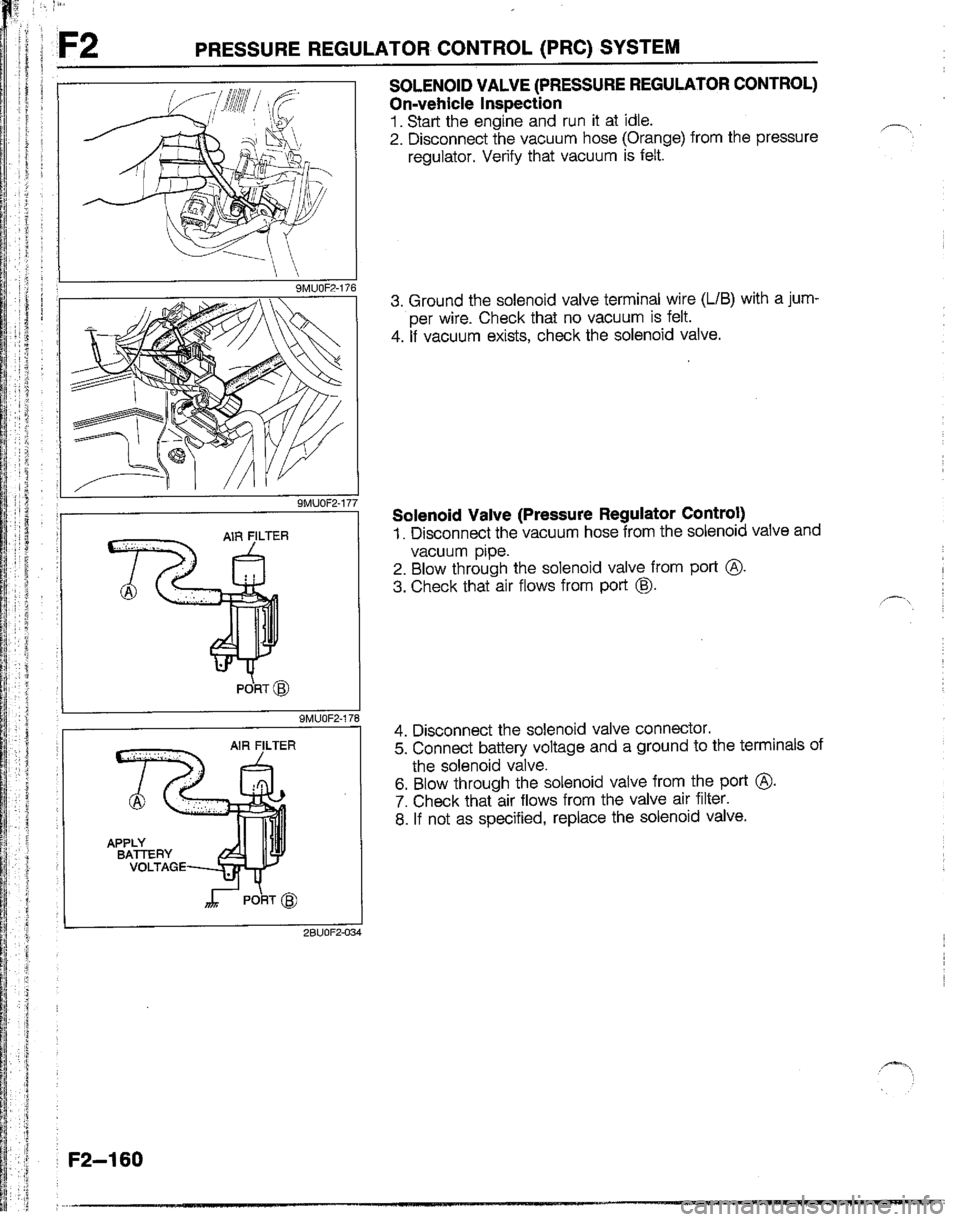 MAZDA B2200 1992  Workshop Manual 