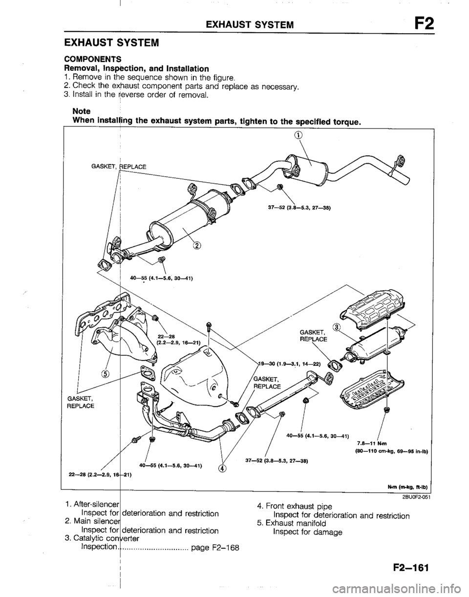 MAZDA B2200 1992  Workshop Manual 