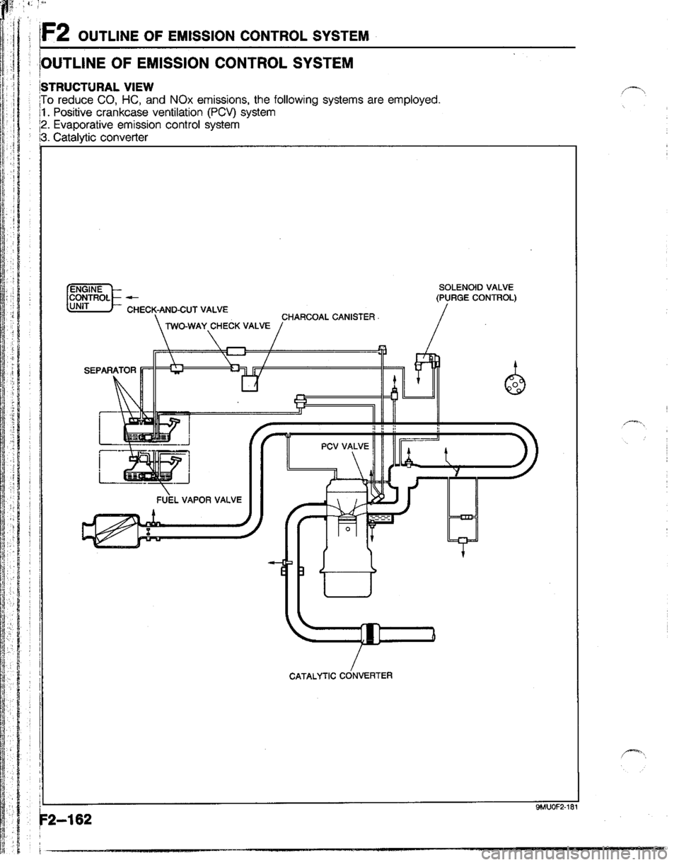 MAZDA B2200 1992  Workshop Manual 