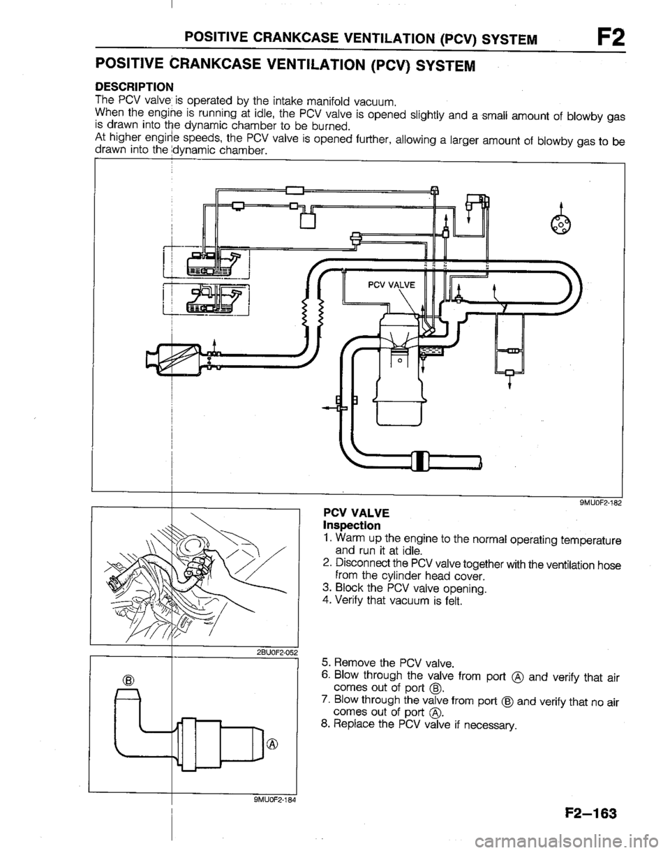 MAZDA B2200 1992  Workshop Manual 