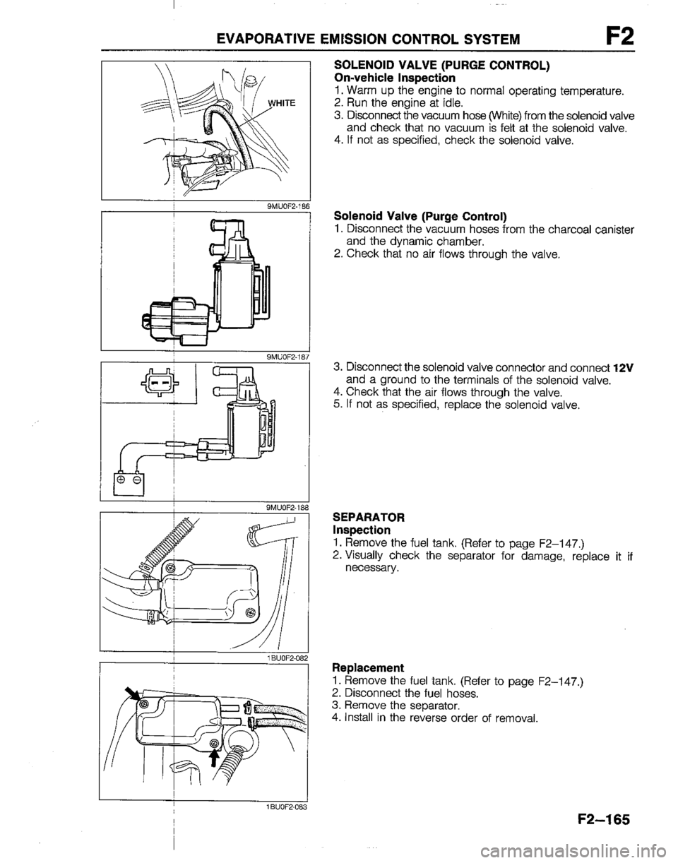 MAZDA B2200 1992  Workshop Manual 