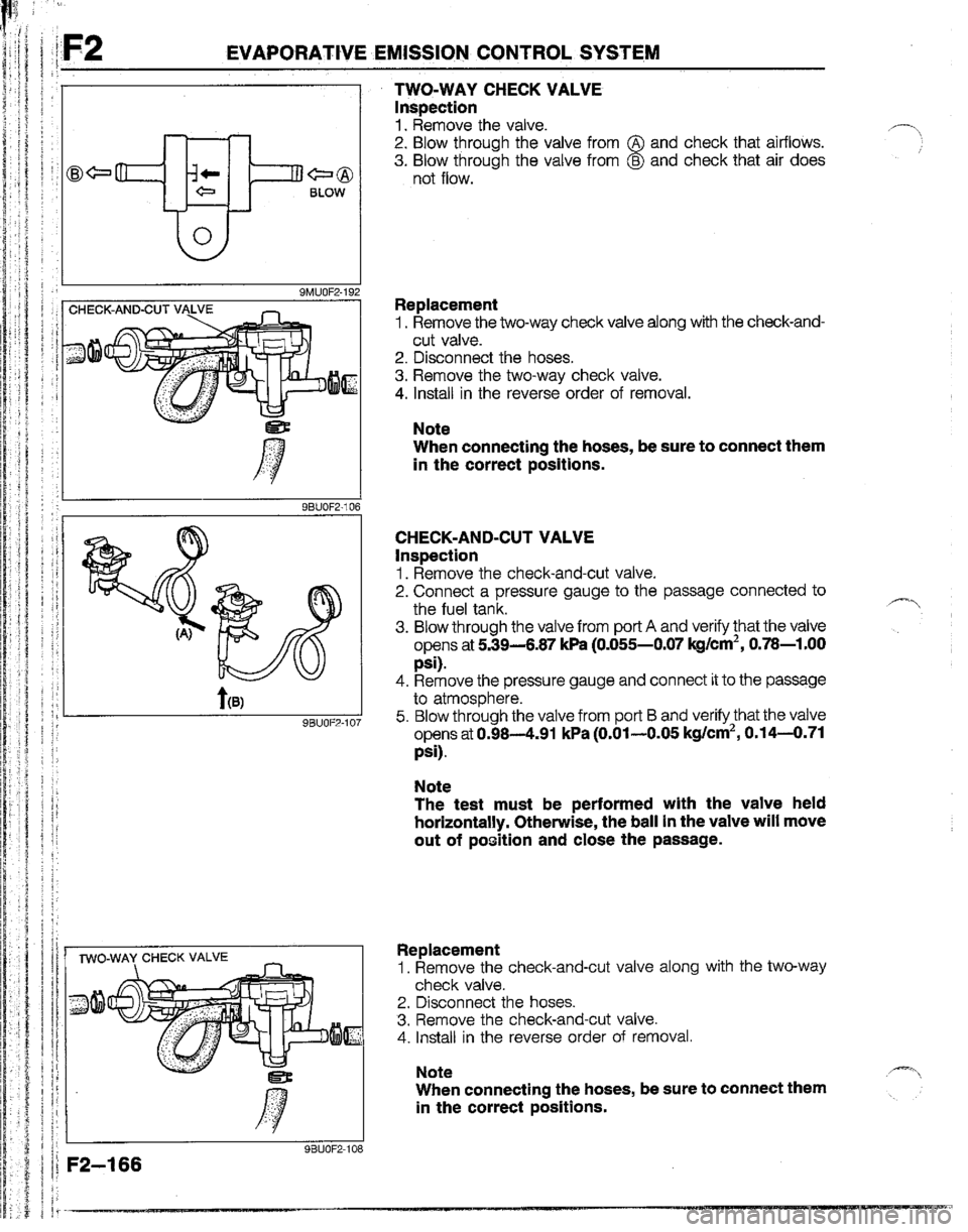 MAZDA B2200 1992  Workshop Manual 