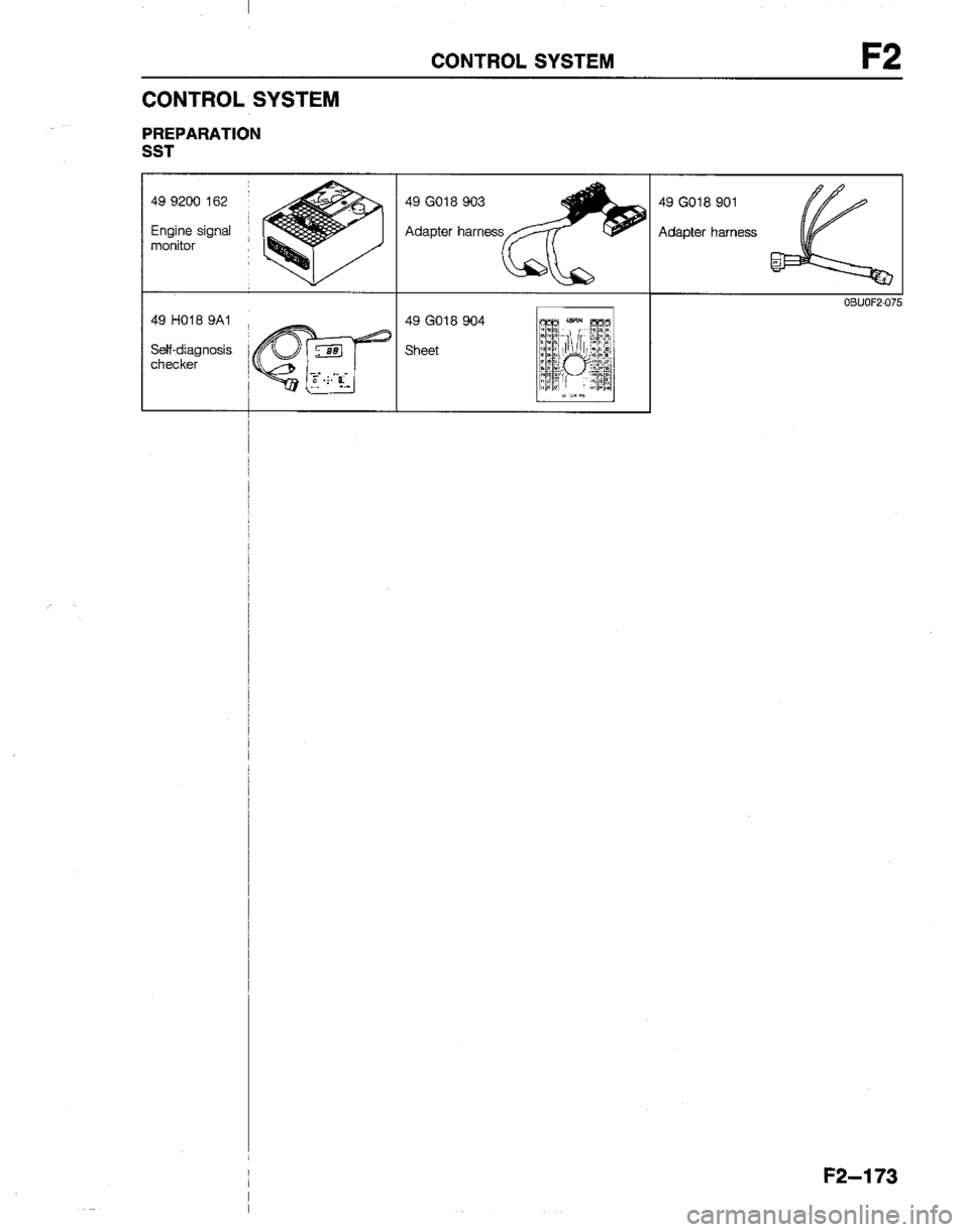 MAZDA B2200 1992  Workshop Manual 