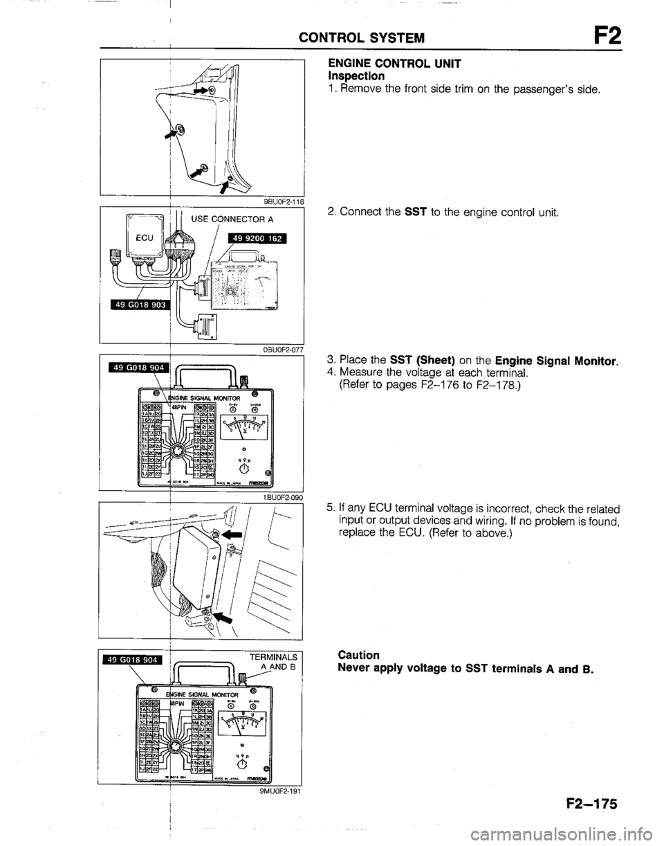 MAZDA B2200 1992  Workshop Manual 
