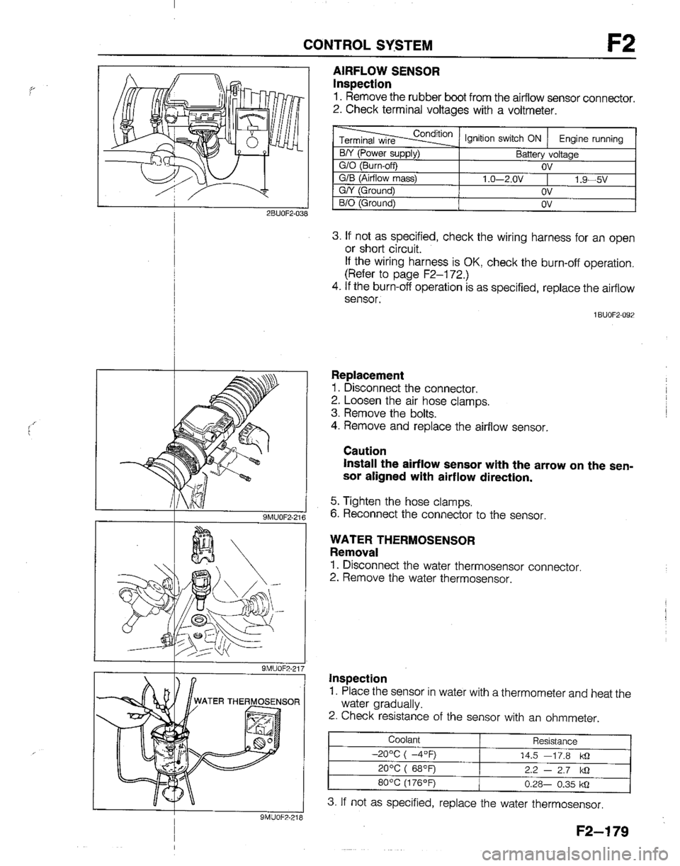 MAZDA B2200 1992  Workshop Manual 
