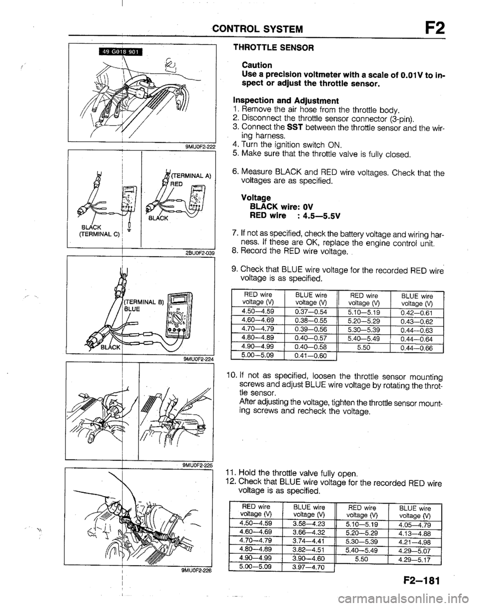MAZDA B2200 1992  Workshop Manual 