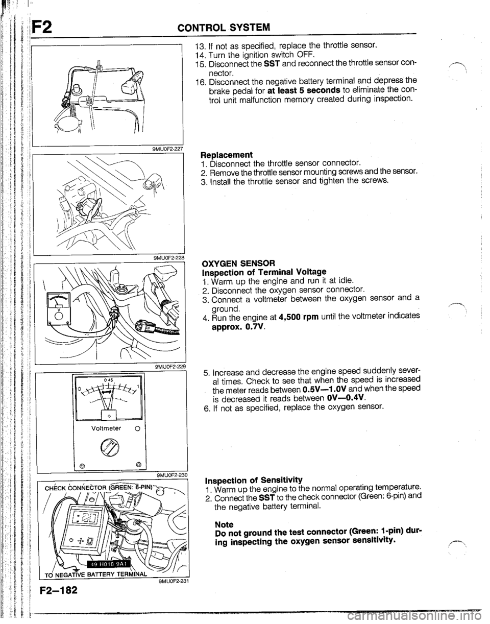 MAZDA B2200 1992  Workshop Manual 