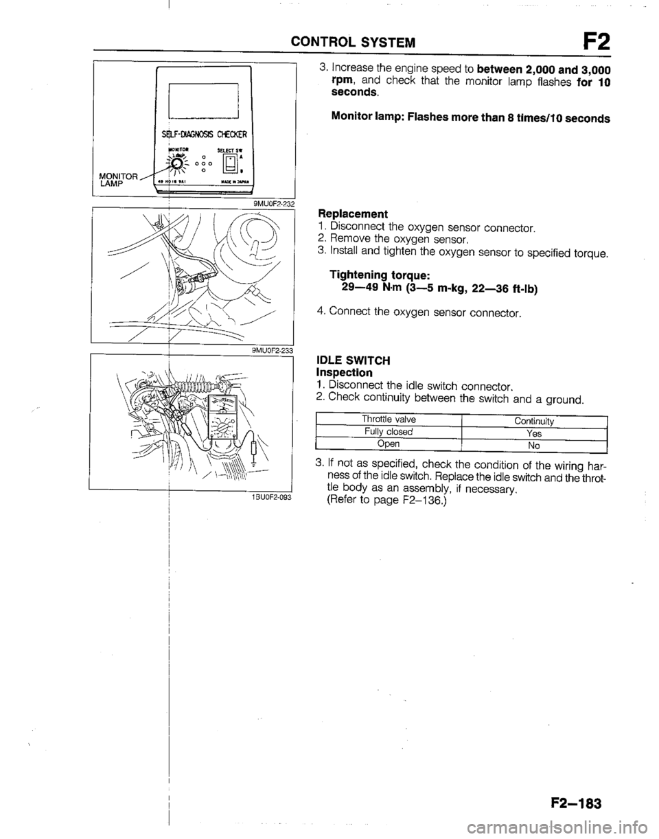 MAZDA B2200 1992  Workshop Manual 